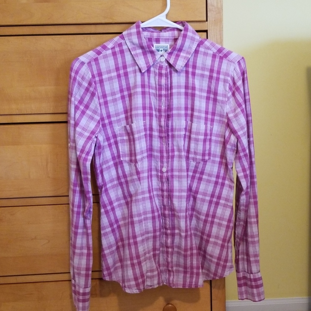 Plaid button down